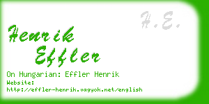 henrik effler business card
